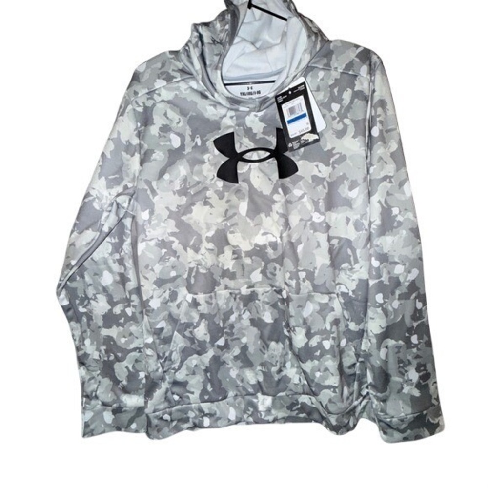 Under Armour Boys YXL NWT Graphic Camo Fleece Hoodie Loose Fit